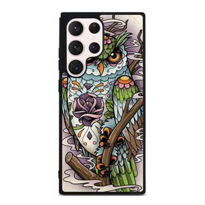 SUGAR SKULL OWL TATTO LOGO Samsung Galaxy S23 Ultra Case