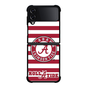 ALABAMA CRIMSON TIDE ROLL A TIDE STRIPE LOGO Samsung Galaxy Z FLip4 5G Case Cover