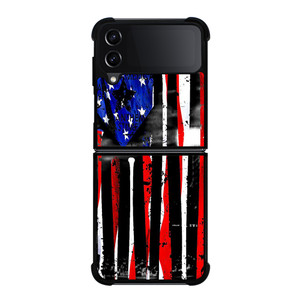 AMERICAN FLAG BASEBALL FIELD Samsung Galaxy Z FLip4 5G Case Cover AMERICAN FLAG BASEBALL FIELD Samsung Galaxy Z FLip4 5G Case Cover
