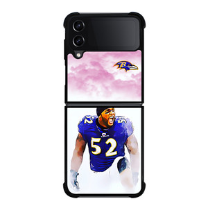 BALTIMORE RAVENS RAY LEWIS 52 Samsung Galaxy Z FLip4 5G Case Cover BALTIMORE RAVENS RAY LEWIS 52 Samsung Galaxy Z FLip4 5G Case Cover