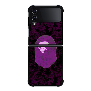 BAPE LOGO VIOLET Samsung Galaxy Z FLip4 5G Case Cover BAPE LOGO VIOLET Samsung Galaxy Z FLip4 5G Case Cover
