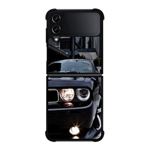 BLACK DODGE CHALLENGER Samsung Galaxy Z FLip4 5G Case Cover