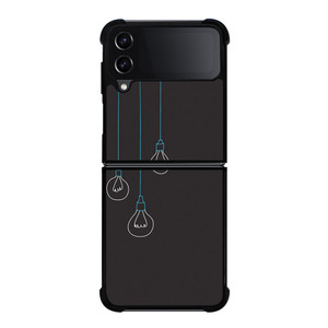 BLACK LIGHT BULBS MINIMALISTIC Samsung Galaxy Z FLip4 5G Case Cover