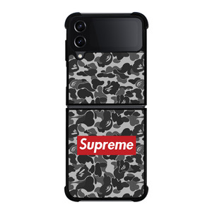 CAMO BAPE SUPREME GREY Samsung Galaxy Z FLip4 5G Case Cover CAMO BAPE SUPREME GREY Samsung Galaxy Z FLip4 5G Case Cover