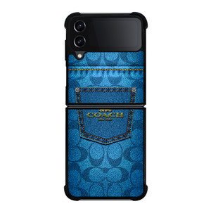 COACH JEANS Samsung Galaxy Z FLip4 5G Case Cover COACH JEANS Samsung Galaxy Z FLip4 5G Case Cover