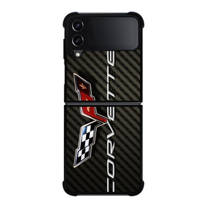 CORVETTE CHEY LOGO CARBON Samsung Galaxy Z FLip4 5G Case Cover CORVETTE CHEY LOGO CARBON Samsung Galaxy Z FLip4 5G Case Cover