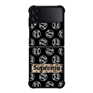 FUCK'EM X SUPREME Samsung Galaxy Z FLip4 5G Case Cover FUCK'EM X SUPREME Samsung Galaxy Z FLip4 5G Case Cover