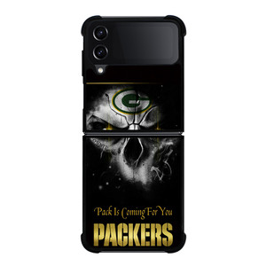 GREEN BAY PACKERS SKULL Samsung Galaxy Z FLip4 5G Case Cover