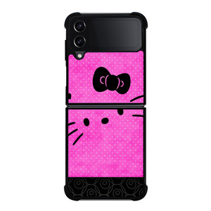 HELLO KITTY PINK BLACK Samsung Galaxy Z FLip4 5G Case Cover