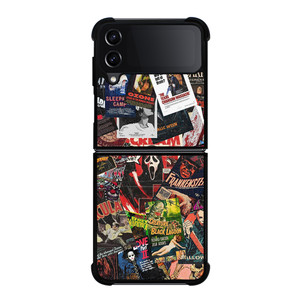 HORROR MOVIE POSTER COLLAGE Samsung Galaxy Z FLip4 5G Case Cover HORROR MOVIE POSTER COLLAGE Samsung Galaxy Z FLip4 5G Case Cover