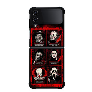 HORROR MOVIES VILLAIN CHARACTERS Samsung Galaxy Z FLip4 5G Case Cover HORROR MOVIES VILLAIN CHARACTERS Samsung Galaxy Z FLip4 5G Case Cover