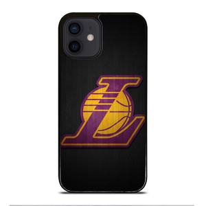 LA LAKERS WOODEN LOGO iPhone 12 Mini Case