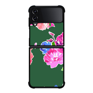 KATE SPADE NEW YORK GREEN FLORAL Samsung Galaxy Z FLip4 5G Case Cover KATE SPADE NEW YORK GREEN FLORAL Samsung Galaxy Z FLip4 5G Case Cover