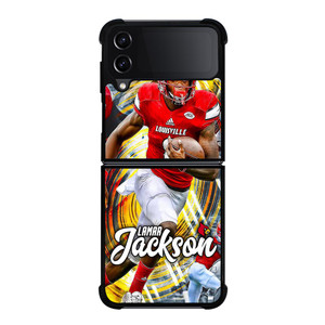 LAMAR JACKSON LOUISVILLE Samsung Galaxy Z FLip4 5G Case Cover LAMAR JACKSON LOUISVILLE Samsung Galaxy Z FLip4 5G Case Cover