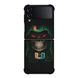 MIAMI HURRICANES SKULL Samsung Galaxy Z FLip4 5G Case Cover