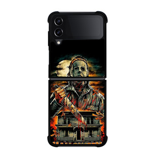 MICHAEL MYERS FACE HALLOWEEN HORROR CARTOON Samsung Galaxy Z FLip4 5G Case Cover