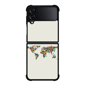 MINIMALISTIC WORLD MAP Samsung Galaxy Z FLip4 5G Case Cover