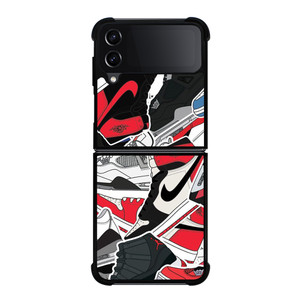 NIKE AIR JORDAN SHOES ART Samsung Galaxy Z FLip4 5G Case Cover NIKE AIR JORDAN SHOES ART Samsung Galaxy Z FLip4 5G Case Cover