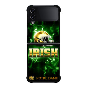 NOTRE DAME IRISH LOGO GREEN Samsung Galaxy Z FLip4 5G Case Cover NOTRE DAME IRISH LOGO GREEN Samsung Galaxy Z FLip4 5G Case Cover