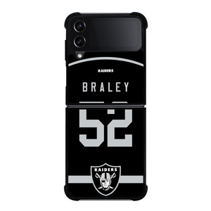 OAKLAND RAIDERS BRALEY Samsung Galaxy Z FLip4 5G Case Cover OAKLAND RAIDERS BRALEY Samsung Galaxy Z FLip4 5G Case Cover