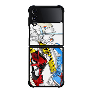 OFF WHITE AIR JORDAN SHOES Samsung Galaxy Z FLip4 5G Case Cover