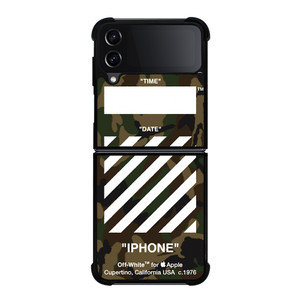 OFF WHITE CAMO BACKGROUND Samsung Galaxy Z FLip4 5G Case Cover OFF WHITE CAMO BACKGROUND Samsung Galaxy Z FLip4 5G Case Cover