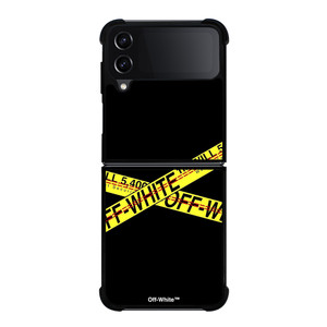 OFF WHITE LOGO POLICE LINE Samsung Galaxy Z FLip4 5G Case Cover
