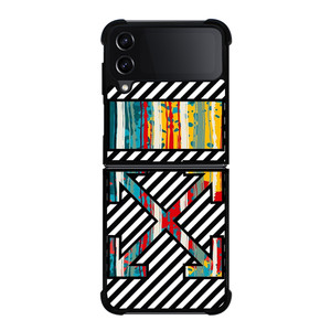 OFF WHITE STRIPES Samsung Galaxy Z FLip4 5G Case Cover