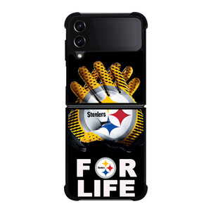 PITTSBURGH STEELERS FOR LIFE Samsung Galaxy Z FLip4 5G Case Cover PITTSBURGH STEELERS FOR LIFE Samsung Galaxy Z FLip4 5G Case Cover