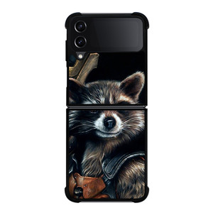 ROCKET RACCOON GUARDIAN OF GALAXY ART Samsung Galaxy Z FLip4 5G Case Cover
