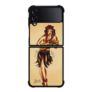 SAILOR JERRY TATTOO HAWAII Samsung Galaxy Z FLip4 5G Case Cover SAILOR JERRY TATTOO HAWAII Samsung Galaxy Z FLip4 5G Case Cover