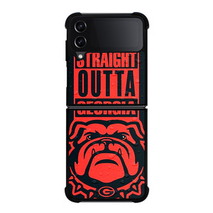 STRAIGHT OUTTA GEORGIA BULLDOGS DAWGS Samsung Galaxy Z FLip4 5G Case Cover