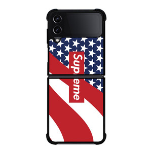 SUPREME LOGO AMERICAN FLAG Samsung Galaxy Z FLip4 5G Case Cover SUPREME LOGO AMERICAN FLAG Samsung Galaxy Z FLip4 5G Case Cover