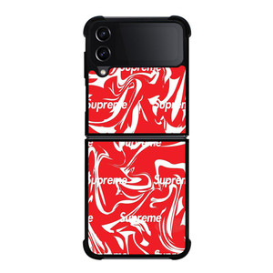 SUPREME MELTED RED ARTWORK Samsung Galaxy Z FLip4 5G Case Cover SUPREME MELTED RED ARTWORK Samsung Galaxy Z FLip4 5G Case Cover