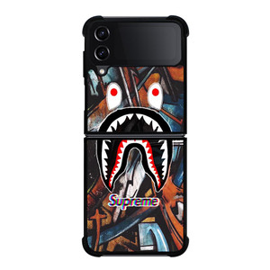 SUPREME X BAPE ABSTRACTIVE Samsung Galaxy Z FLip4 5G Case Cover SUPREME X BAPE ABSTRACTIVE Samsung Galaxy Z FLip4 5G Case Cover