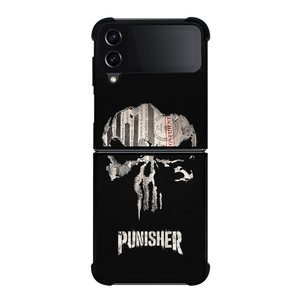 THE PUNISHER SKULL PAPER EFFECT ARTWORK Samsung Galaxy Z FLip4 5G Case Cover
