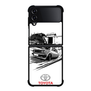 TOYOTA CAR CLASSIC SKETCH Samsung Galaxy Z FLip4 5G Case Cover