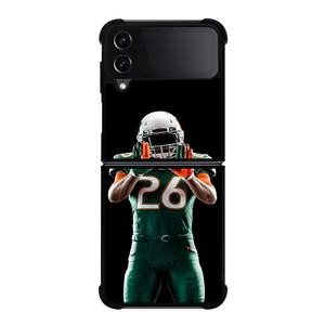 UM MIAMI HURRICANES FOOTBALL Samsung Galaxy Z FLip4 5G Case Cover