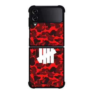 UNDEFEATED BAPE CAMO RED Samsung Galaxy Z FLip4 5G Case Cover UNDEFEATED BAPE CAMO RED Samsung Galaxy Z FLip4 5G Case Cover