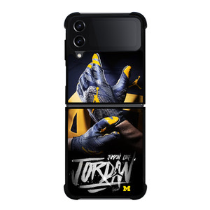 UNIVERSITY OF MICHIGAN AIR JORDAN Samsung Galaxy Z FLip4 5G Case Cover