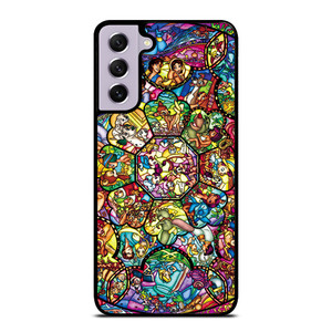 ALL DISNEY CHARACTERS GLASS ART Samsung Galaxy S21 FE Case