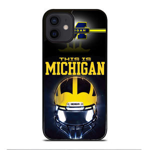 MICHIGAN WOLVERINES FOOTBALL iPhone 12 Mini Case MICHIGAN WOLVERINES FOOTBALL iPhone 12 Mini Case