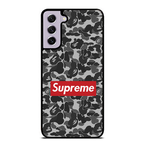 CAMO BAPE SUPREME GREY Samsung Galaxy S21 FE Case CAMO BAPE SUPREME GREY Samsung Galaxy S21 FE Case