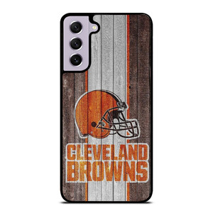 CLEVELAND BROWN WOODEN ICON Samsung Galaxy S21 FE Case