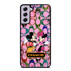 COACH PINK FLOWER MICKEY MINNIE Samsung Galaxy S21 FE Case COACH PINK FLOWER MICKEY MINNIE Samsung Galaxy S21 FE Case