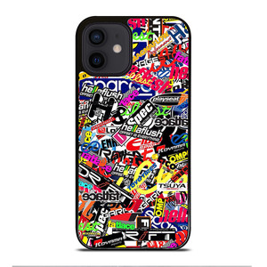MOTOCROSS MX STICKER BOMB iPhone 12 Mini Case