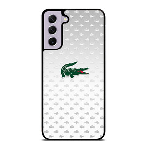 LACOSTE SILVER PATTERN Samsung Galaxy S21 FE Case LACOSTE SILVER PATTERN Samsung Galaxy S21 FE Case