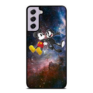 MICKEY MOUSE AND FELIX THE CAT Samsung Galaxy S21 FE Case