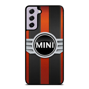 MINI COPER LOGO BLACK RED STRIPES Samsung Galaxy S21 FE Case