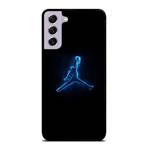 NIKE AIR JORDAN LOGO BLUE LIGHT Samsung Galaxy S21 FE Case